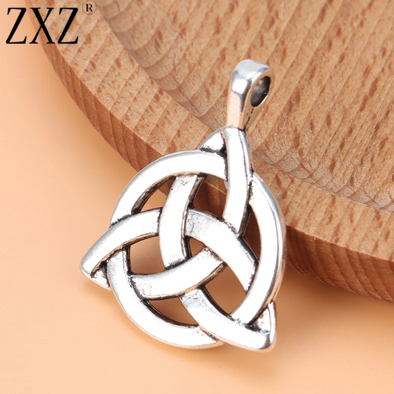 Zxz 10pcs Keltic Knot Trinity Triquetra Statement Charms Pendants For