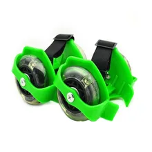 1 пара 3 цвета каблук Вихрь эластичный трение дети колесо ПВХ износостойкий мигающий роликовый шкив обувь для катания на коньках регулируемый