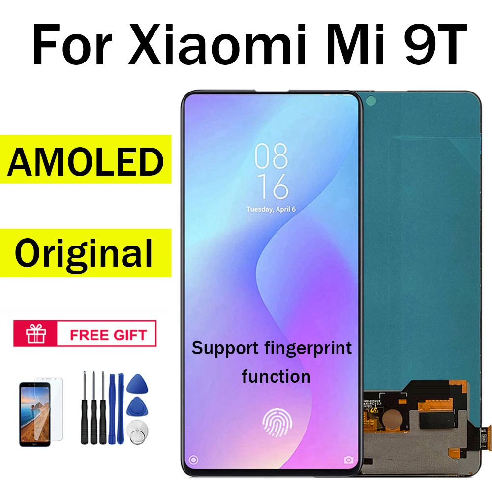 ЖК-дисплей AUMOOK AMOLED для Xiaomi Mi 9T Pro Redmi K20 дисплей MI9T сенсорный экран дигитайзер