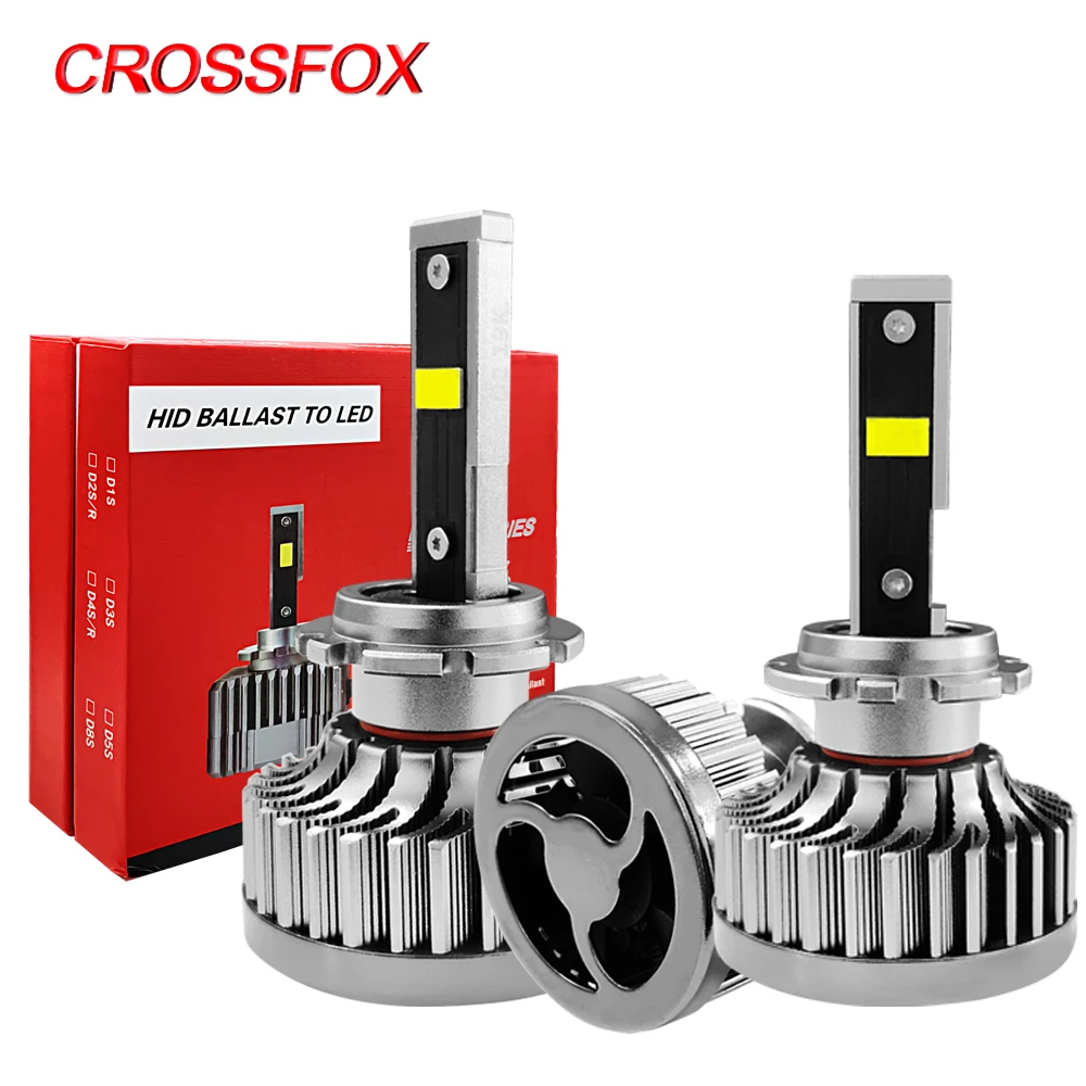  CROSSFOX Auto Lamp LED D1S D4S D3S D2S LED D2R Car Styling Headlight Fog Lights Bulbs 35W 6000K Bal - 4000480153255