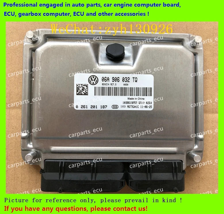 

For Bora car engine computer board/VW ECU/Electronic Control Unit/Magotan06G906057J 0261S04638/06A906032TQ 0261201187