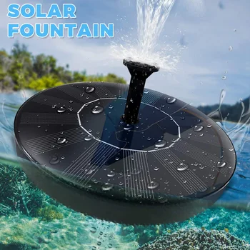 

Hobbylane Round Solar Fountain Floating Water Fountain Fontaine For Garden Decoration Solar Fountain Pool Pond Waterfall