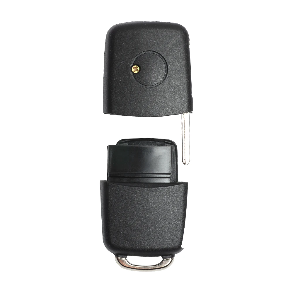 Car Remote Key DIYKEY P/N: 5FA 007 680 Upgraded 433MHz Flip Remote Key ID48 Chip for VW Toledo Leon Lbiza Cordoba Arosa Alhambra 5FA007680