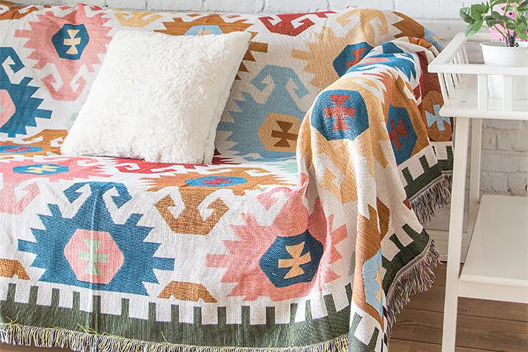 Винтажная для дивана вязаное одеяло для дивана декоративное покрытие высокого качества сшитое путешествие самолет одеяло оздоровительный коврик