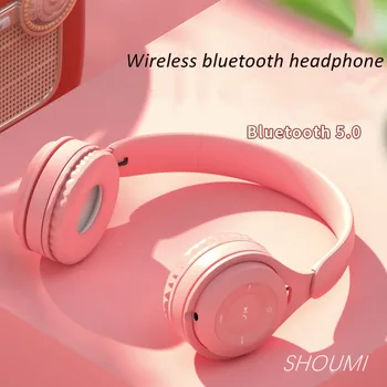 

Wireless Headphones Hifi Stereo Noise Cancelling with Mic Macaron Colorful Gaming Bluetooth 5.0 Wireless Headset New Model Y08