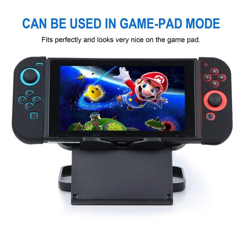 Гелевые накладки с колпачками для захвата большого пальца Nintendo Switch (черный) Joy