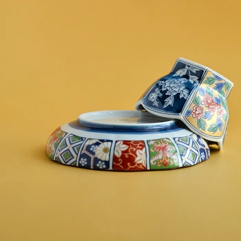 

Japan Imported Ceramic Bowl Plate Classical Handmade on-glazed High-quality Ceramic Tableware