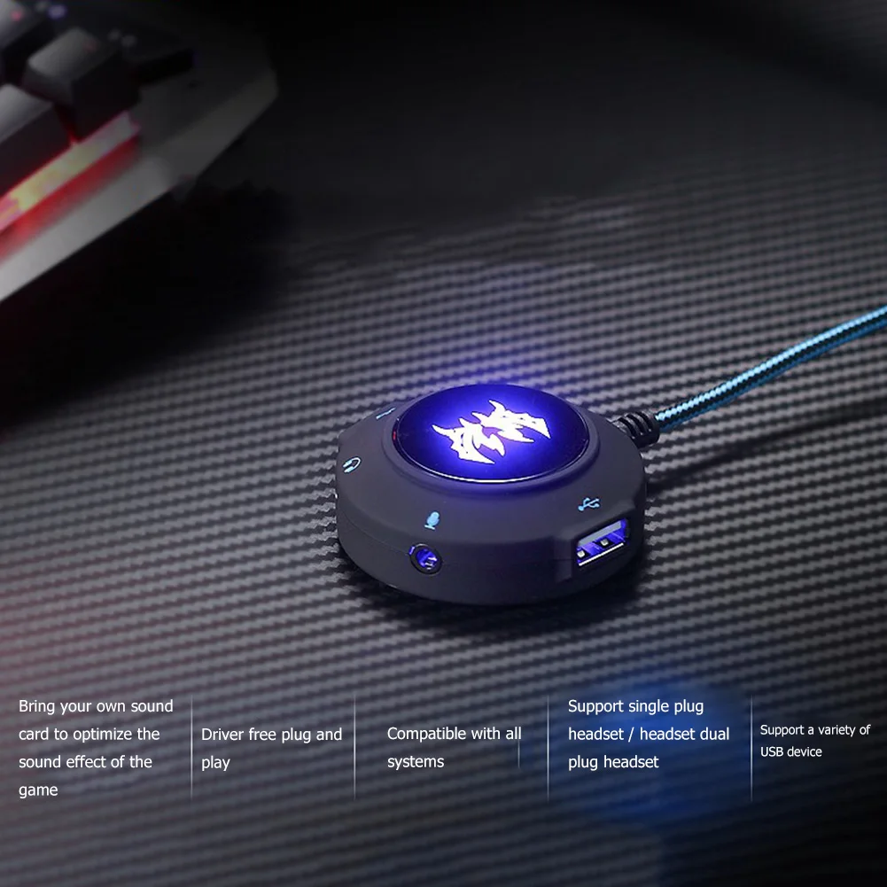 Внешний конвертер USB звуковая карта концентратор стерео микрофон адаптер S2 4