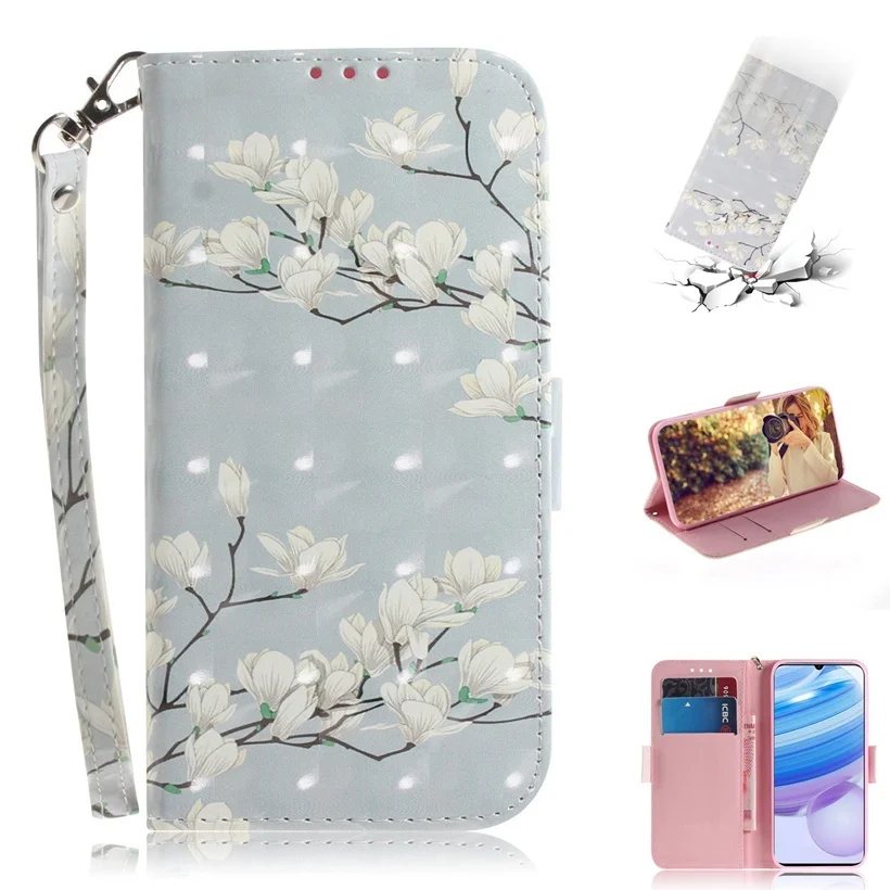 3D Animal Pattern Case For Huawei Honor 8X 8C 8A 7S 8S 9 10 20 Lite Pro Y5 Y6 Y7 Y9 Prime 2019 Y6P Y5P Flower Cat Cover Leather huawei waterproof phone case