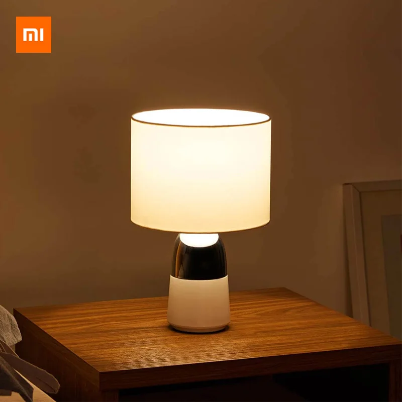 Xiaomi прикроватная сенсорная настольная лампа 360 Full Touch мягкая теплая желтая низкая