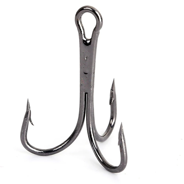 10Pcs/lot 2# 4# 6# 8# 10# Black Fishing Hook High Carbon Steel