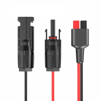 

Portable Power Station Extension Solar Charging Cable Portable Generator Extension Charging Cable Charging from Solar Panel.