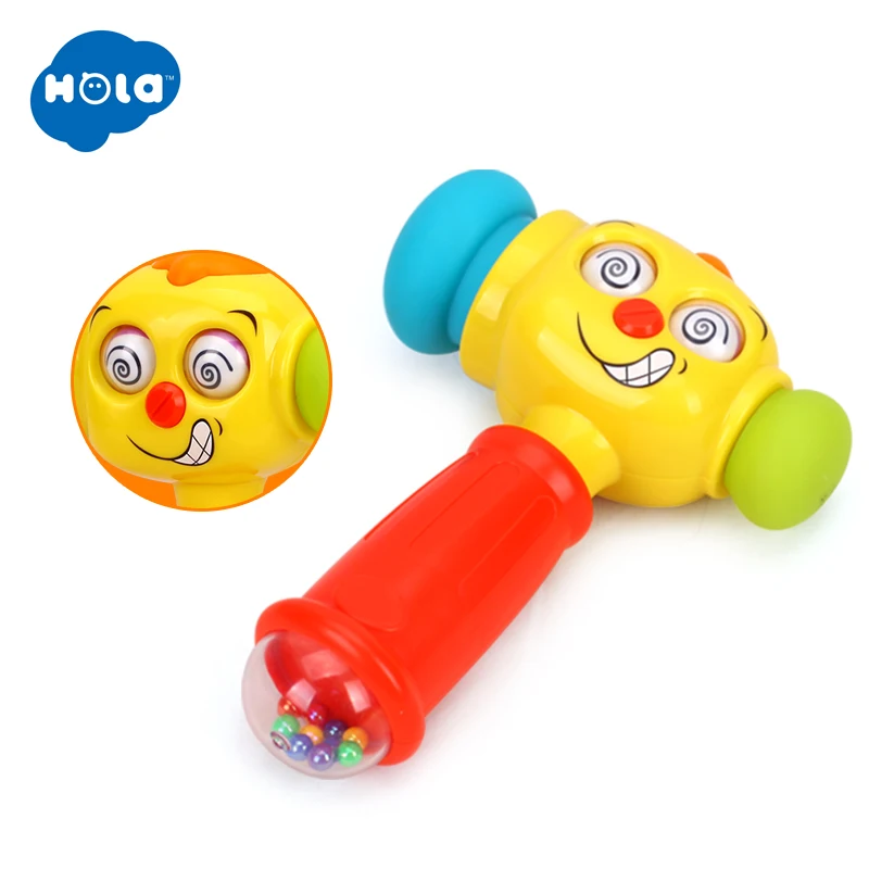 HOLA TOYS 3115 Детские игрушки малыш игрушечный молоток игрушка с музыкой и огнями для детей Подарки