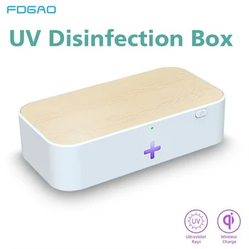 

UV Sterilizer Box With 15W Fast Wireless Charge Phone Personal Sanitizer Disinfector Case For Mask Jewelry Toothbrush Watch