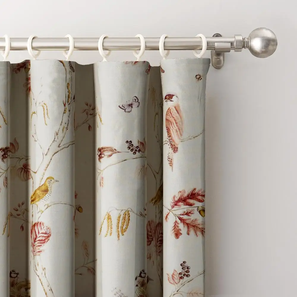 

Flat Hook Animals Polyester Curtain Window Drapery Size and Liner Custom ChadMade Luna (1 Panel) Curtain For Track Traverse Rod