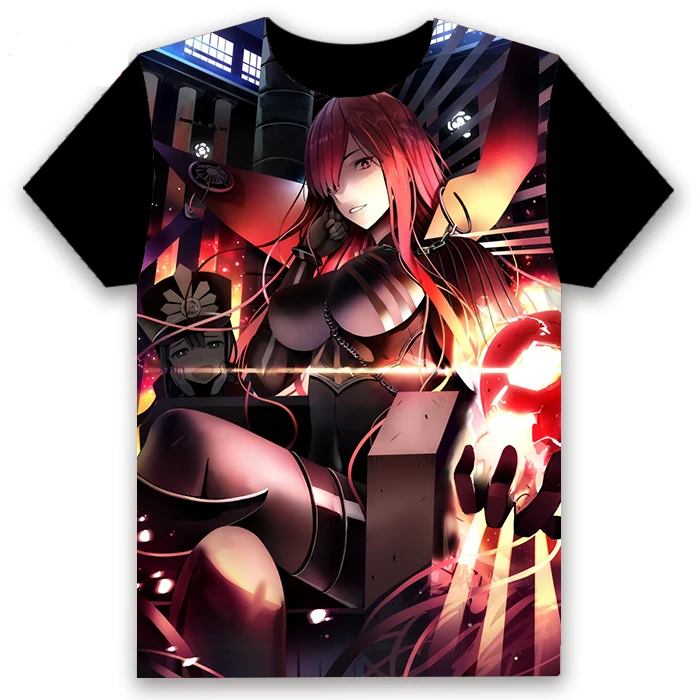 Модная футболка аниме Fate/Grand Order Nobunaga Oda Косплей короткий рукав топы унисекс Повседневная Черная футболка Летняя забавная рубашка - Цвет: 14