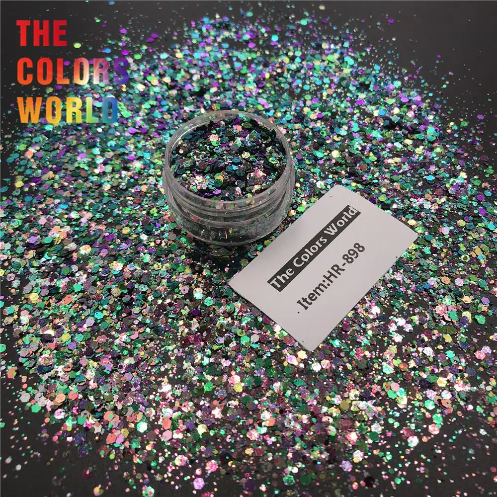 Decoração da Arte do Unha Camaleão Mudança Chunky Unha Glitter Pintura Facial Maquiagem Tumbler Artesanato Festival Acessórios Tct-384 Cor 5 Brilho p unha