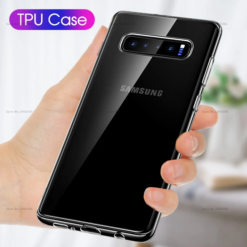 Мягкий ТПУ силиконовый мягкий чехол для samsung Galaxy S10 Plus S8 S9 S10e Note 10 8 9 S7 задняя крышка