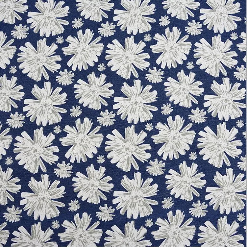 

Top selling snowflake printed canvas fabric for curtain shopping bag backpack schoolbag DIY sewing material by the yard