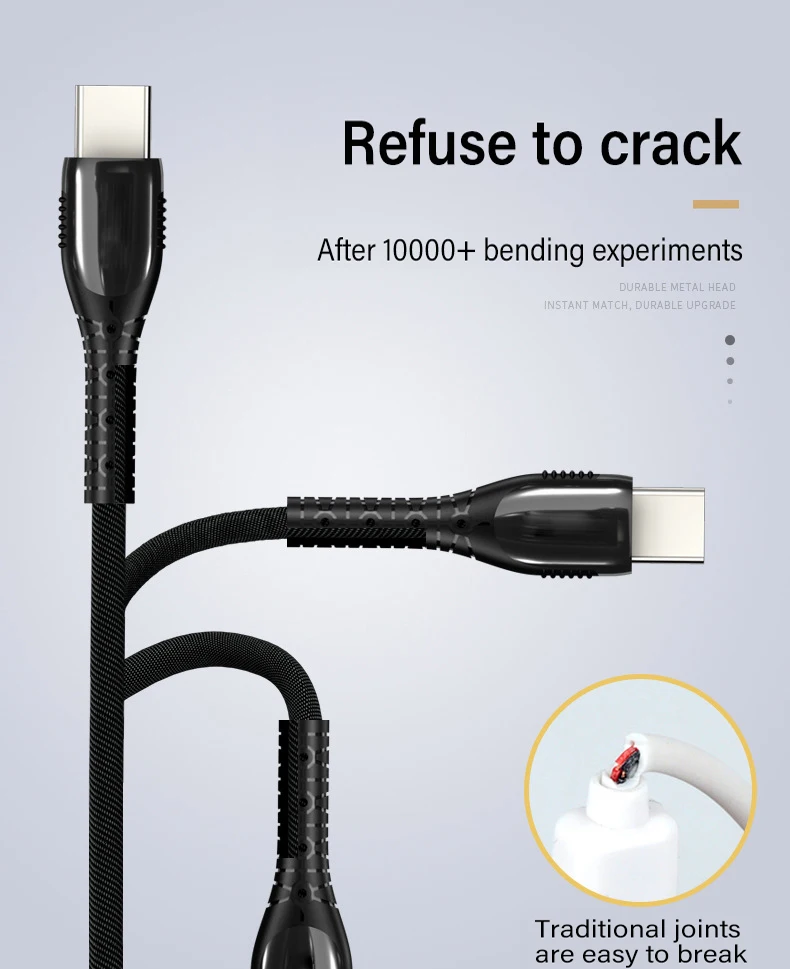 Светодиодный 5А usb type C кабель для быстрой зарядки USB C кабель для быстрой зарядки Micro usb type-C кабель для huawei mate 20 Pro P20 samsung Xiaomi