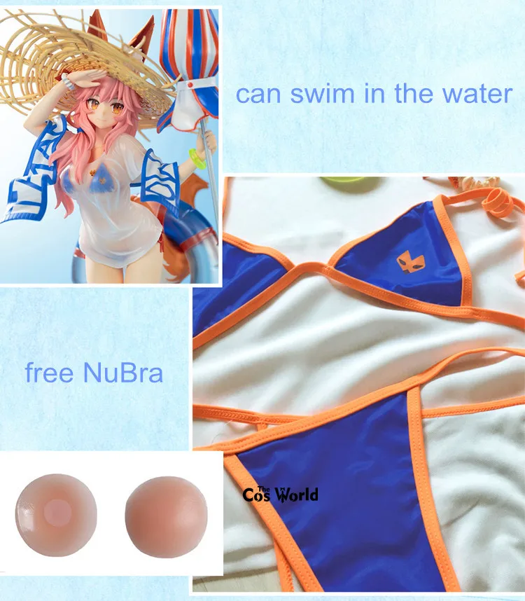 FGO Fate Grand Order tamamo no Mae бикини купальный костюм аниме косплей костюмы
