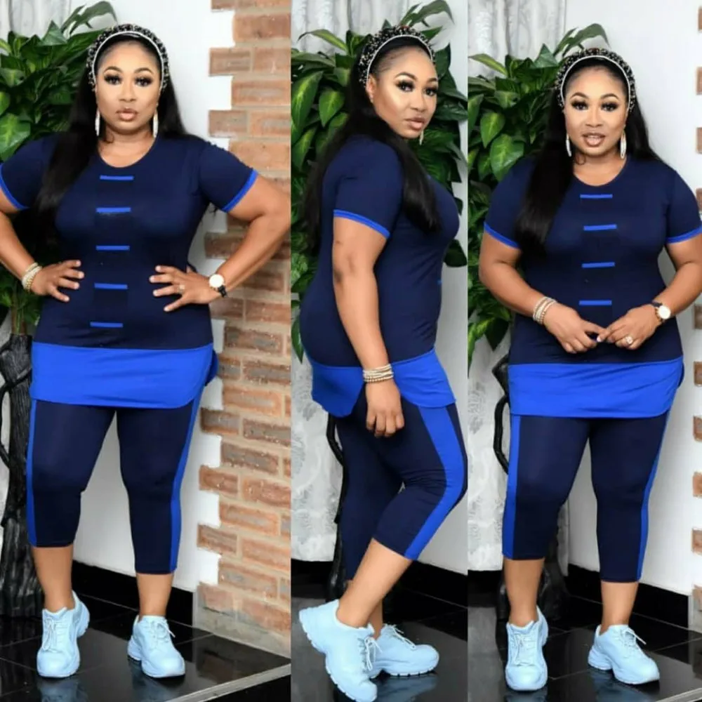 New Summer 2021 Casual Sports Suit Large Women