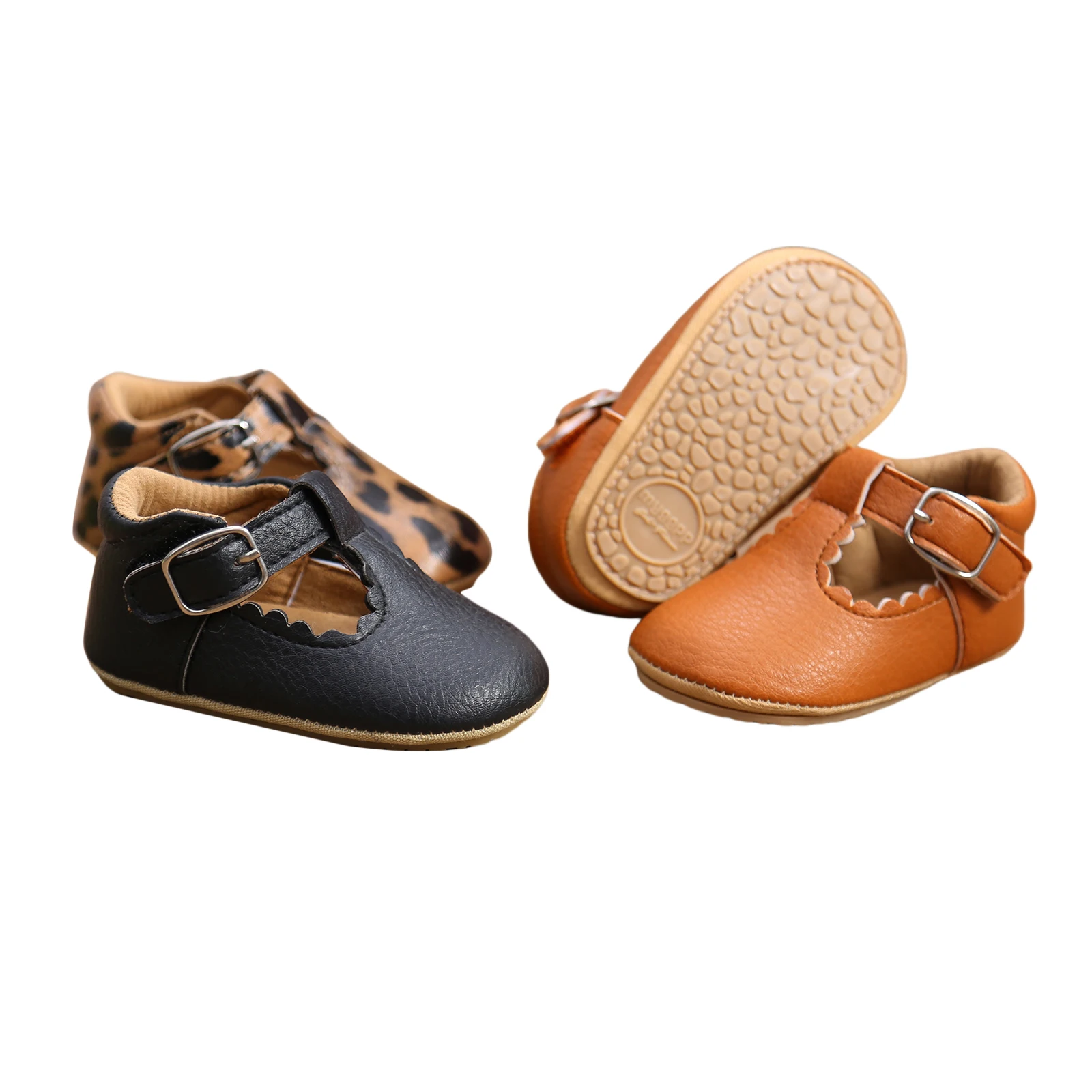 Spring Infants Baby Girl Leather Shoes Anti-Slip Ruffle Hem Gift Sneaker Shoes baby shoes