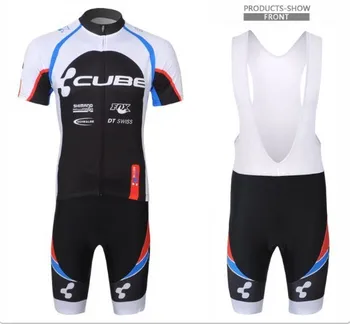 

2019 Summer Cube Cycling Jersey Short Sleeve Set Maillot Ropa Ciclismo Uniformes Quick-dry Bike Clothing MTB Cycle Clothes