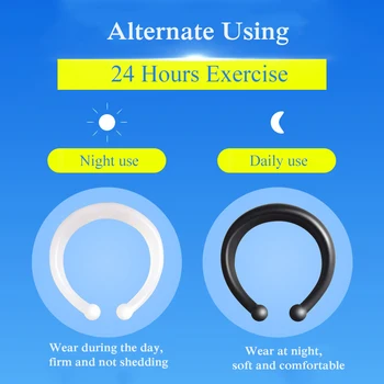 2PCS Men Foreskin Correction Hinder Ring Penis Training Sleeve Time Delay Device Sex Toys for Men Lock Cock Ring 2