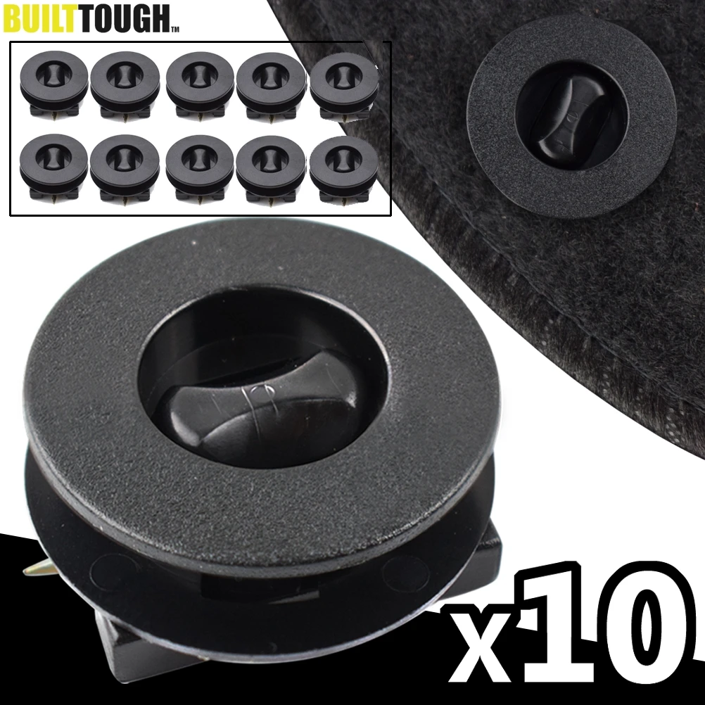 100шт / Set Auto Black Mixed Пластиковые крепленийСертификаты Винтовые зажимы Заклепки Комплект для автомобиля Бампер Fender Кадрировка крепленийСертификаты Винтовые зажимы Заклепки - изображение