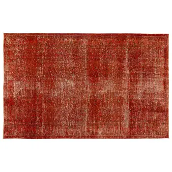 

Handmade Orange Vintage Overdyed Turkish Area Rug 187x297 Cm-6'2''X9'9''