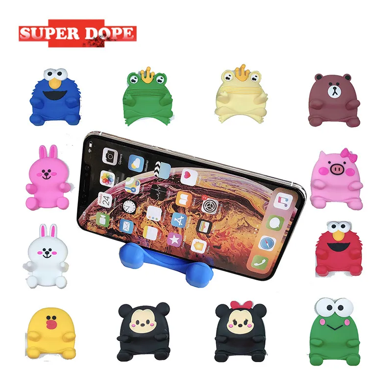 

Silicone cute popsocket for phone holder stand for phone mobile holder cellphone popsoket for mobile phones car Holder Cartoon