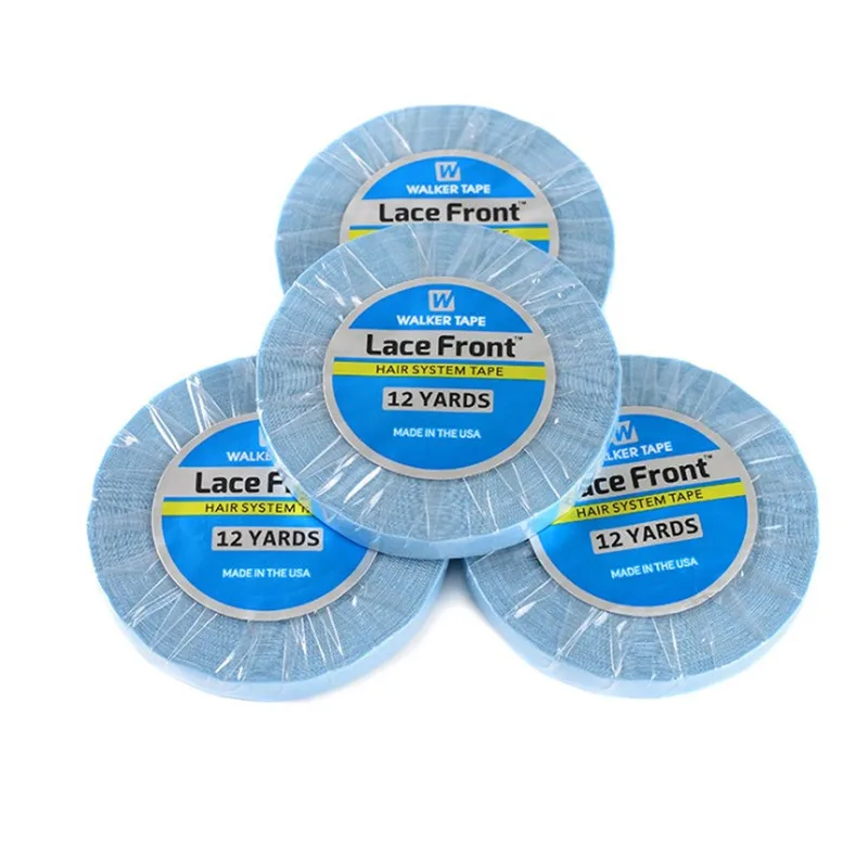 

12yards 1 Roll Blue lace front support tape for hair extension double side wig tape Walker tape