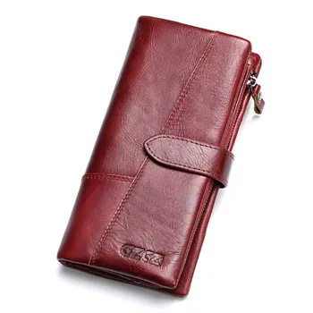 

Ma'am ladies Wallet purse Long Fund Cowhide Leisure Time More Function Small Change Package Hand Take european for women hotsale