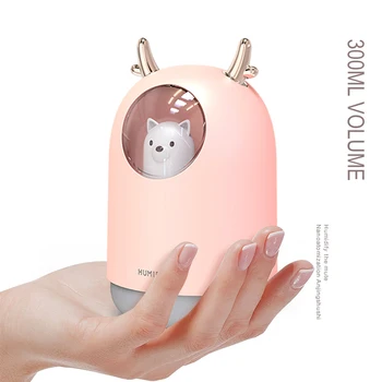 

Air humidifier Essential Oil Diffuse eliminate static electricity clean air Care for skin Nano spray technology 7 color lights