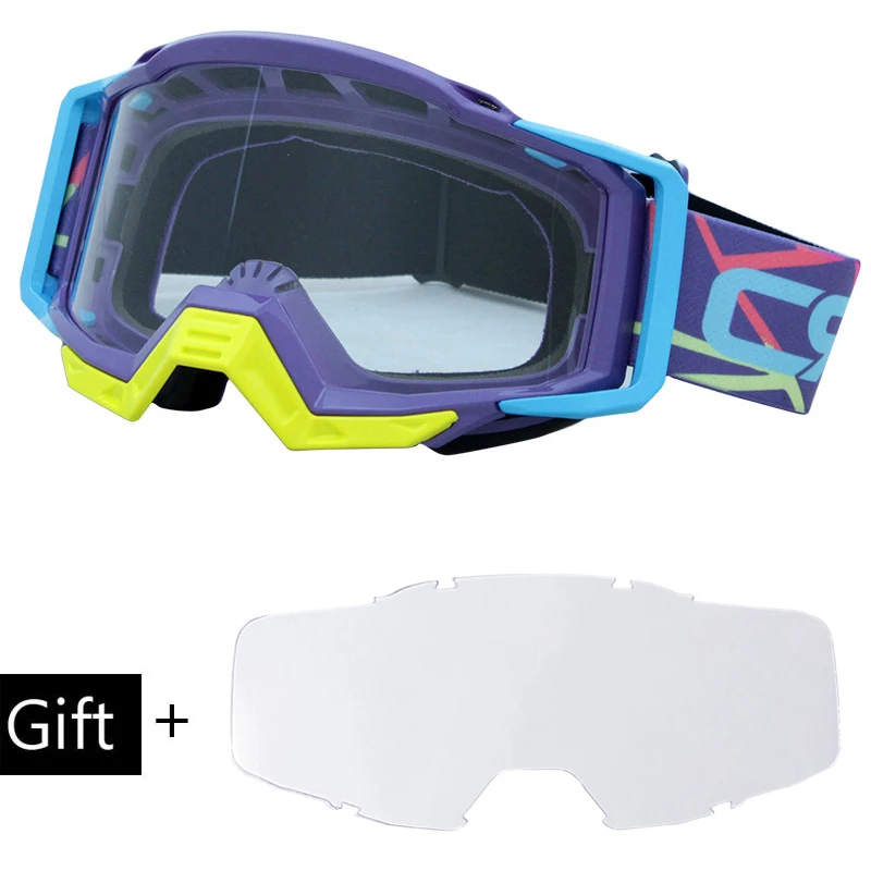Бренд очки для мотокросса ATV DH MTB Лыжный спорт глаз Ware MX внедорожные шлемы очки Gafas для мотоциклетных очков - Цвет: J