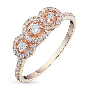 

A ring of red gold with diamonds e0201kts01192800