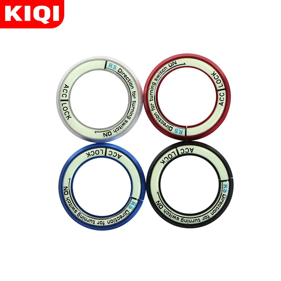 

Luminous Ignition Key Ring Switch Cover Trim Sticker for Toyota Reiz Highlander Yaris Camry for KIA Sportage R Cerato