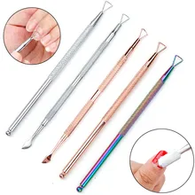 Средство для удаления ногтей с двойным концом кутикулы, удаление омертвевшей кожи гель для удаления Маникюр, Полировка Ногтей средство для снятия лака, палочки для ногтей