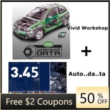 Software de reparação de automóveis vívido oficina de dados .. dados 3.45 software automotivo manual elétrico vívido cd/download link/u disco