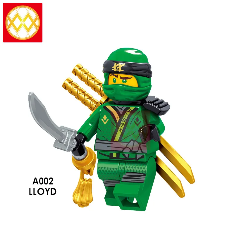 A002 Игрушки ниндзя самурая X Mecha Akita Master Wu Mr. E Garmadon N-POP девушка PG1022 Nya Jay Cole Zane строительные блоки детские игрушки - Цвет: A002