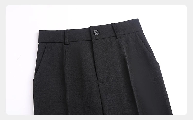 KarSaNy Women Trousers Office High Waisted Womens Straight Pants Capri Autumn Elastic Waist vintage pants For Women 2020 Autumn