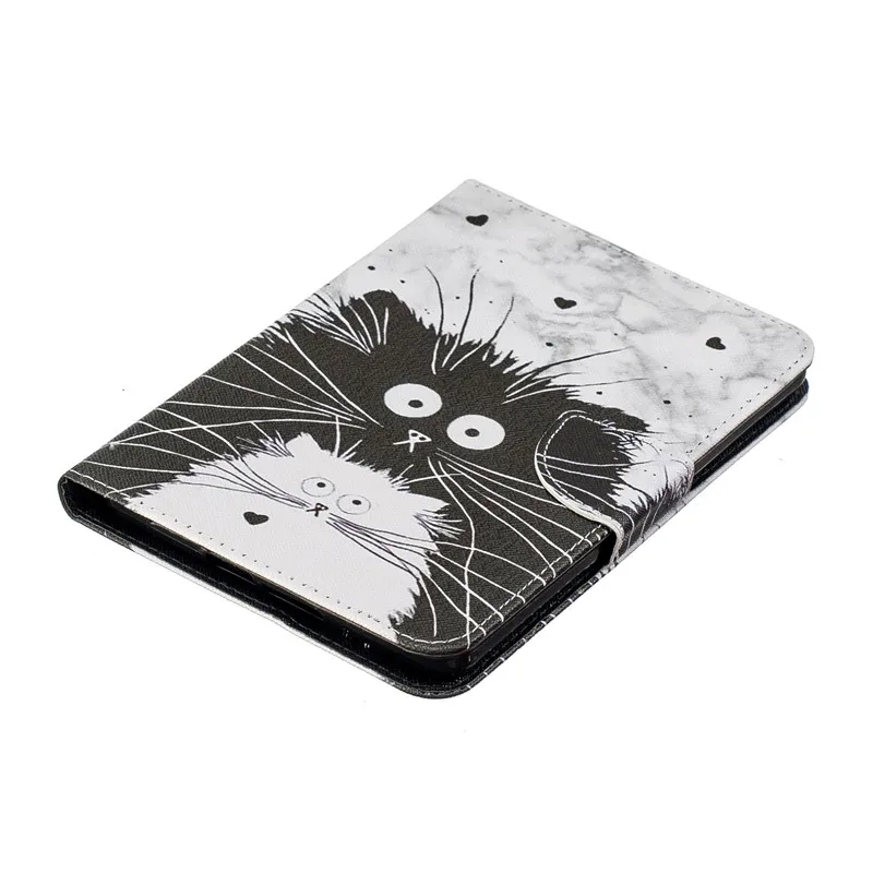 Funda для Kindle чехол Kawaii Единорог кошка девушки цветок Краска кожаный бумажник Стенд чехол для Kindle 10th поколение чехол
