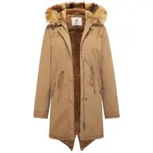 

Women's Winter Warm Fleece Coat Classic Cotton Jacket Faux Fur Hood Coats Windproof Outerwear Jackets Women Parkas