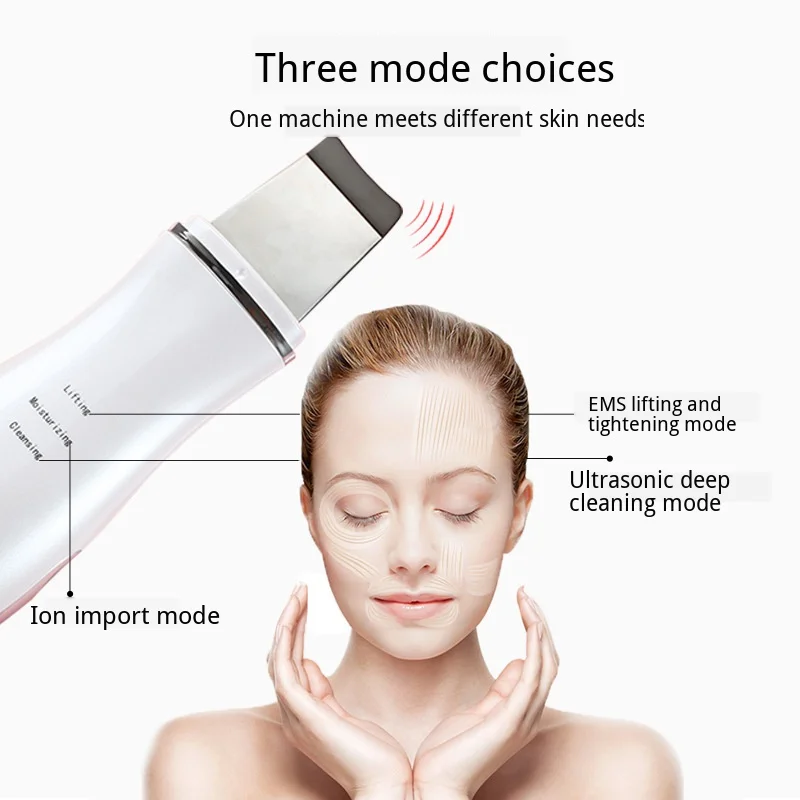 Ultrasonic Face Cleaning Machine Pore Clean Blackhead Remove Shrink Pores Device Skin Rejuvenation