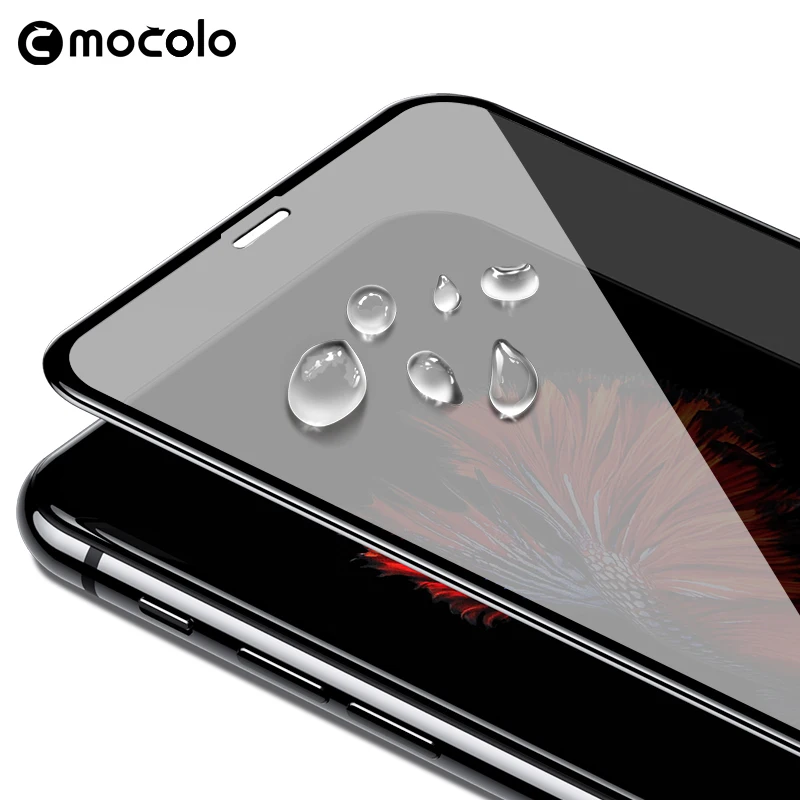 Mocolo анти-пип анти-конфиденциальности блики вогнутый премиум стекло для iPhone 11 полное покрытие экрана протектор iPhone 11 PRO MAX стеклянная пленка