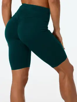 

Women Stretchy Cycling Pants Solid Skinny Soft Sexy Quick High Waist Knee Length Pant 2020 New Casual Fashion