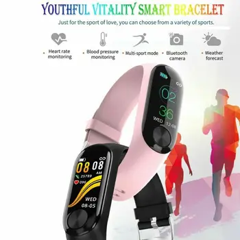

Smart Watch Fitness Tracker Bluetooth Heart Rate Blood Pressure For Android iOS