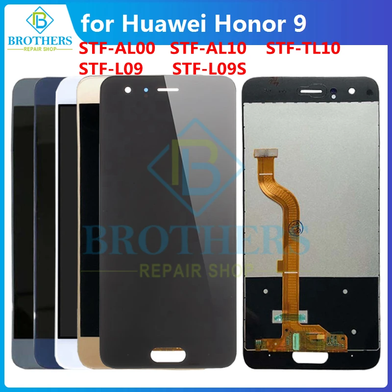 ЖК-дисплей для Huawei Honor 9, ЖК-экран для Honor 9 STF-L09 AL00, AL10, ЖК-дисплей в сборе, сенсорный экран, дигитайзер, протестированный Топ