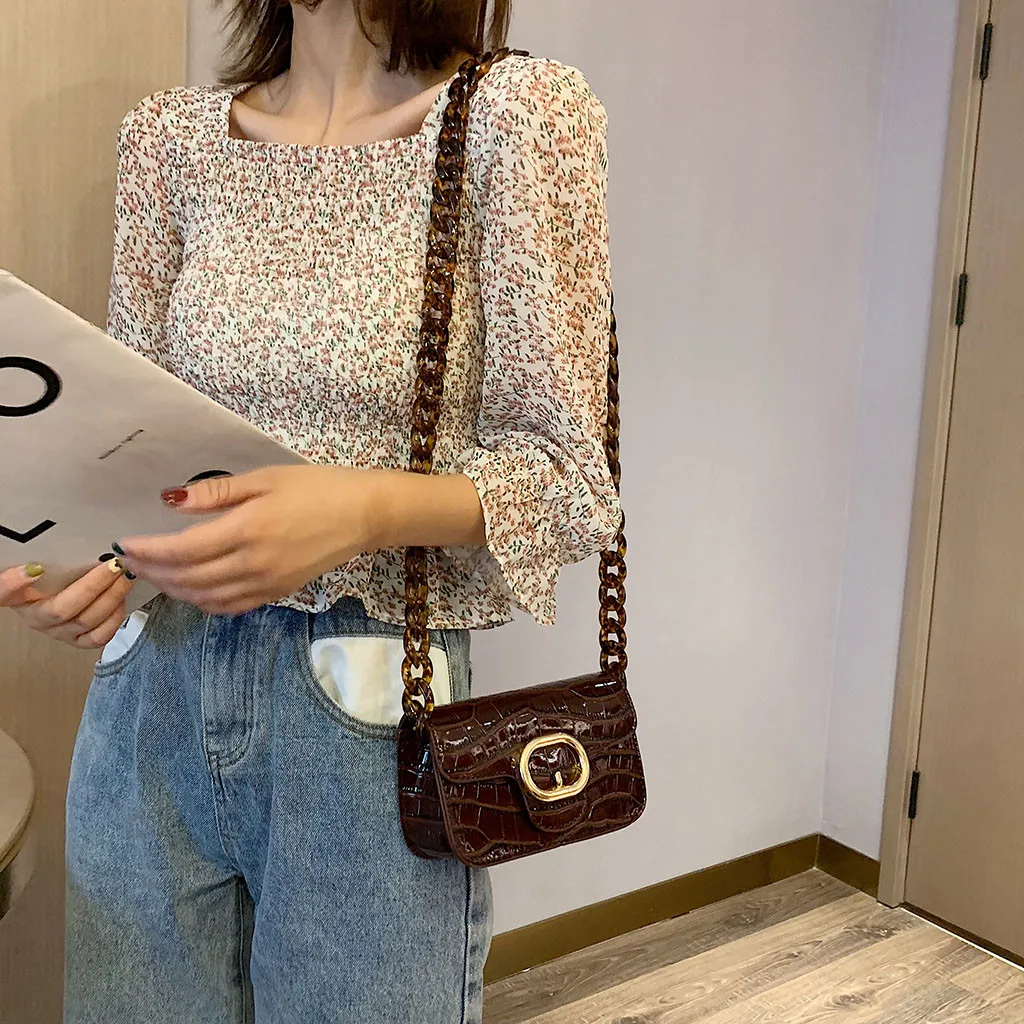 

2019 Fashion PU Jelly Bag Women Small High-End V Shoulder Handbags Mini Mobile Phone Chain Crossbody Messenger Bag for Girls